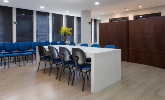 Sala de reuniões privativas
